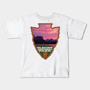 Glacier National Park arrowhead Kids T-Shirt